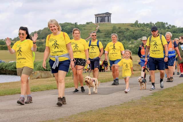 Walkers take part in Sunderland big walk at Herrington Country Park. Picture - North News