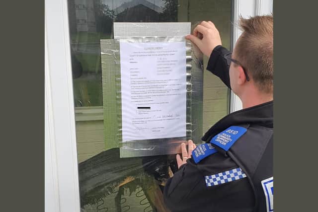 A closure order has been enforced on a property in Malvern Close, Peterlee.