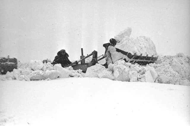 The snow lay in drifts up to 15ft deep in 1963.