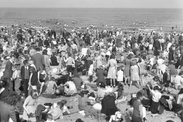 August 1944 at Seaburn beach in Sunderland.