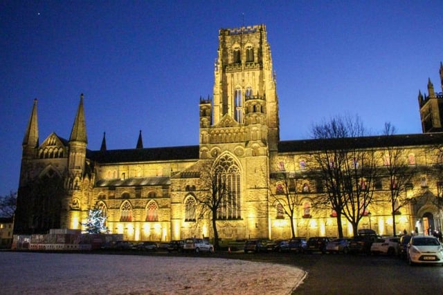 Durham Cathedral looking majestic on the night of the event