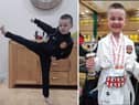 Joshua has been impressing with his karate performances.