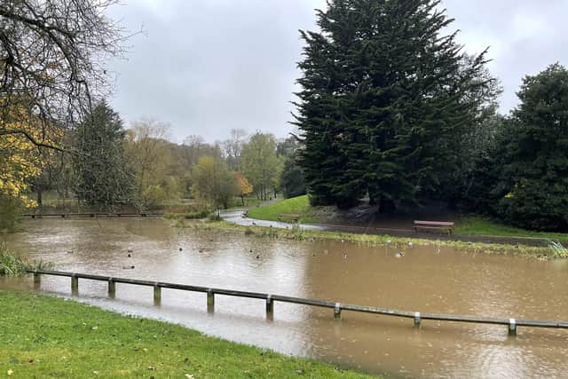 A weather warning for heavy rain with the chance of floods has been issued.