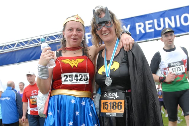 Let's face it. Everyone who completes the run is a superhero, including these two from 2010.