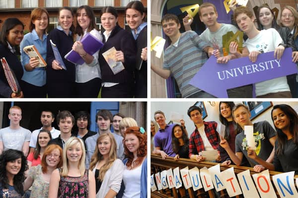 Students pictured on the day they got their A level results in Sunderland and East Durham.