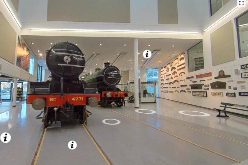 Inside the new £14m Danum Gallery, Library and Museum.  The Railway Heritage Centre