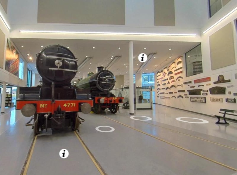 Inside the new £14m Danum Gallery, Library and Museum. The Railway Heritage Centre