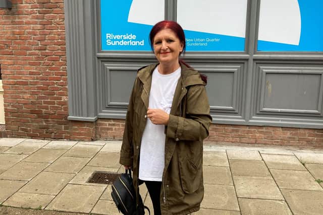 Carer Sharon Dring took the chance to take a breather from work to shop in Sunderland.