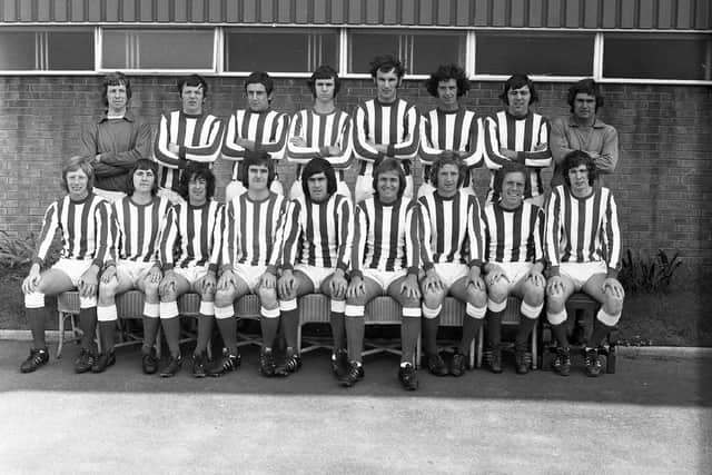 The Sunderland squad of 1972 - who took part in the Anglo-Italian Cup