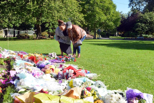 Well wishers have placed tributes in Mowbray Park.