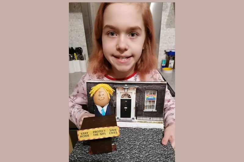 Olivia Dransfield White, age 11, remembers the media briefings by Boris Johnson.