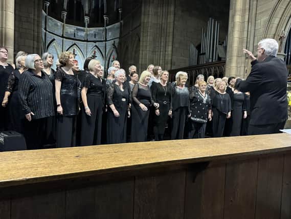Tyneside A Cappella at a recent performance in Cullercoats, North Tyneside.