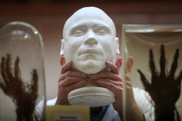 The death mask of William Burke. Picture c/o David Cheskin/PA Wire.