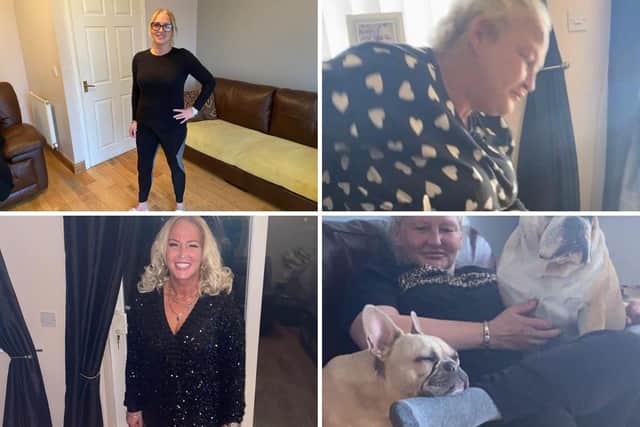 Donna Scales before and after her four stone weight loss.