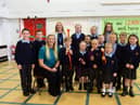 Olympic champion Rebecca Adlington met with pupils and staff at St Cuthbert's. Picture by Kevin Brady.