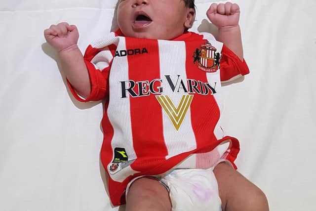 Little Roker has been named in tribute to his father's childhood and Sunderland AFC
