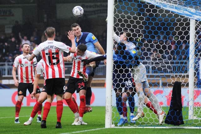 Sunderland and Wycombe played out an entertaining 3-3 draw at Adams Park in January (Photo by Alex Burstow/Getty Images)
