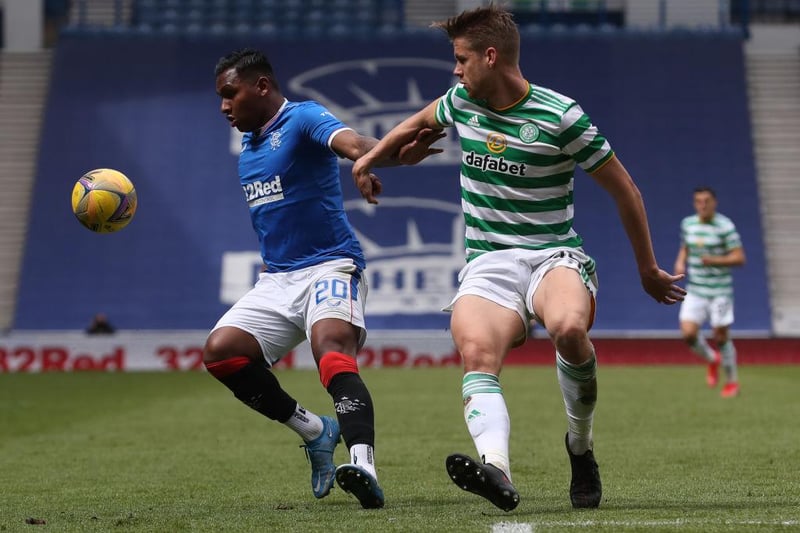 Newcastle United had scouts in attendance at Ibrox to watch Celtic defender Kristoffer Ajer. His side lost 4-1 to Rangers. (The Sun) 

(Photo by Ian MacNicol/Getty Images)