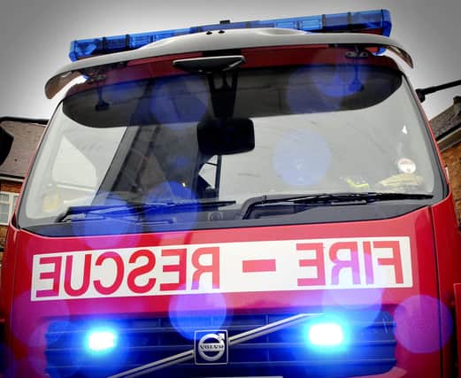 Firefighters were called to tackle a car blaze in Ryope