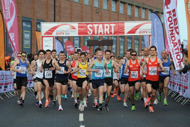 The Sunderland 5K race started at 6.15pm yesterday, followed by the Sunderland 10K this morning.