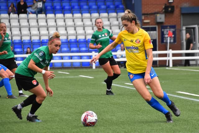 Sunderland Ladies edged out Brighouse Town 1-0 to reach the fourth round of the Women’s FA Cup. Picture by Chris Fryatt.