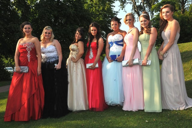Stylish gowns on show at the 2013 prom.