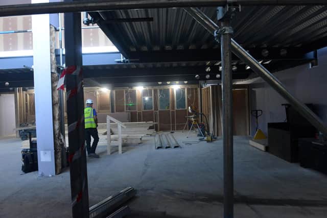 A second floor is being created at The Keel Tavern at Keel Square.