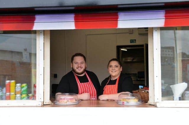 Liam and Amy Burnham run the kitchen at Roker End Cafe