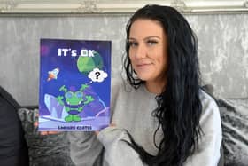 Author Lindsay Coates with her new book 'It's Ok', to help children with their emotional wellbeing.