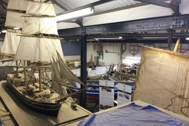 The workshop at Sunderland Maritime Heritage.