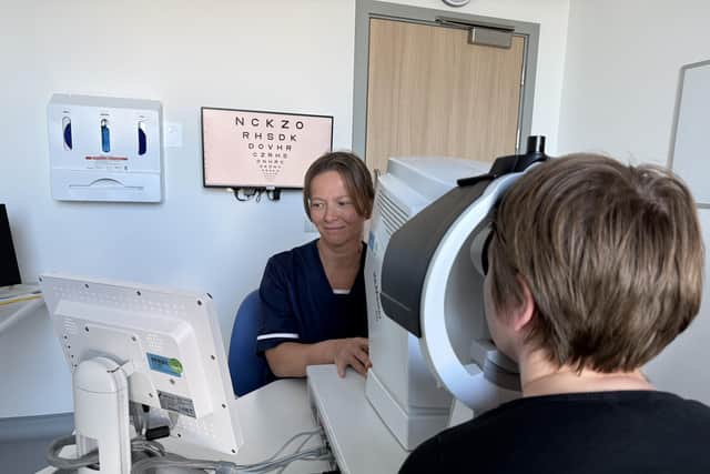 Lynn Bates, cataract treatment centre manager at Sunderland Specialist Eye Hospital.