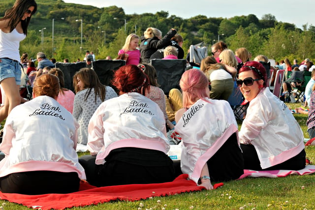 The Pink Ladies take their seats for the 2011 screening at Herrington Country Park.