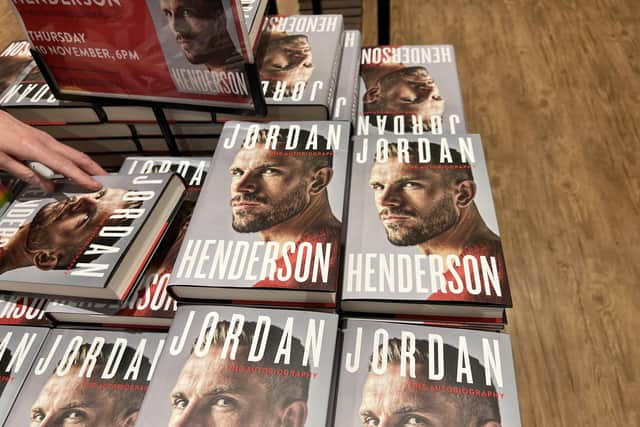 Copies of Jordan Henderson's autobiography