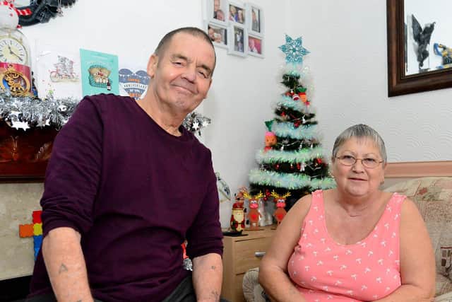 Marion Jolliff with her husband Alen as the couple look forward to Christmas