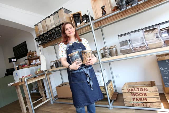 Angela Scrafton of The Little Refill Shop is among Seaham businesses offering a delivery service