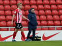 Ollie Younger on his league debut at the Stadium of Light