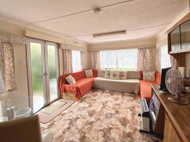 The caravan lounge.