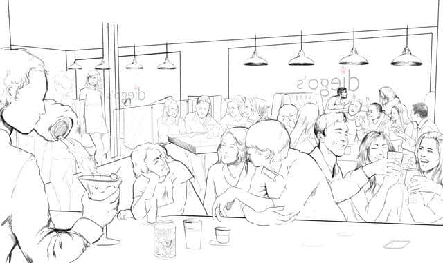 Artist impressions of cafe plan Credit: MediaSavvy