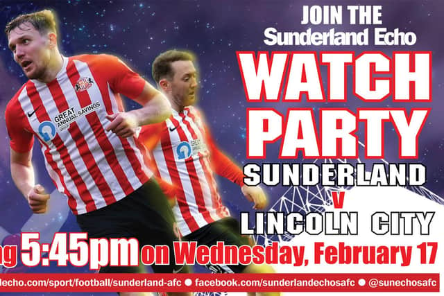The Sunderland Echo is holding a Watch Party for Wednesday's game.