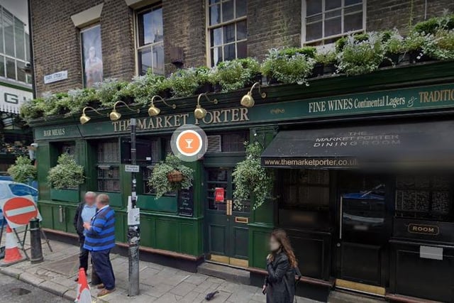 For those who would prefer to stay away from the Trafalgar Square area, Borough Market offers a more relaxed alternative. A highlight is the Market Porter, a traditional Victorian pub on the corner of Stoney Street and Park Street. Google image.