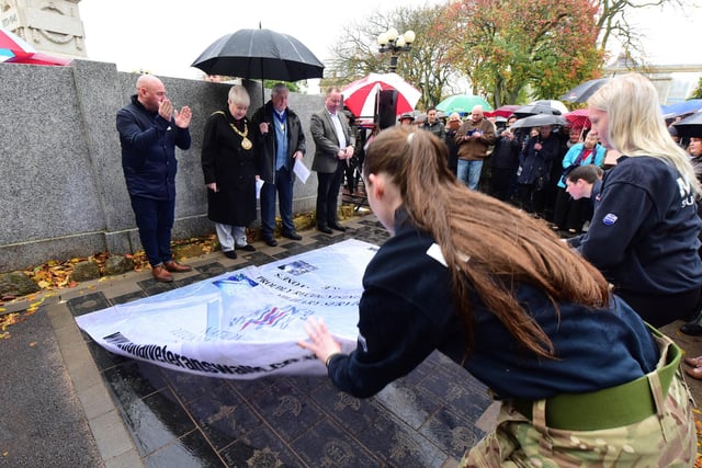 A special moment for families as the newest stones are revealed to the public on Saturday.