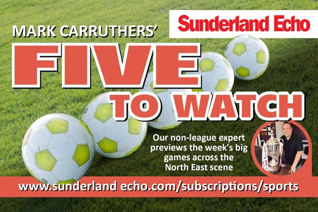 Today we launch a new feature, Mark Carruthers' Five to Watch this week.