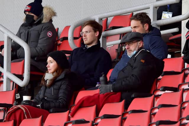 Kyril Louis-Dreyfus watches on at the Stadium of Light.