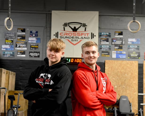 Josh and Nathan Bland, aged just 17 and 21 respectively, run the CrossFit Sunderland SR1 gym. Sunderland Echo image.