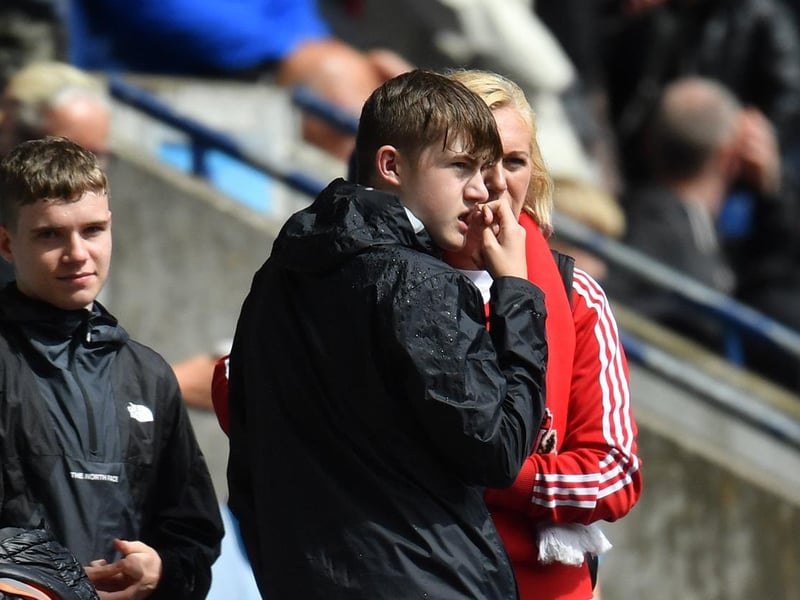 Sunderland fans at Preston North End in the Championship on Saturday.