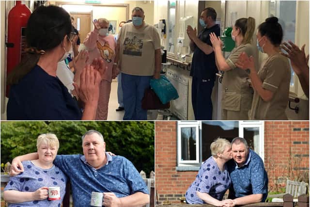 Sunderland Royal Hospital went the extra mile to help Peter and Sheila Kirkup, moving them into the same ward when they were well enough, just in time to mark their eighth wedding anniversary.