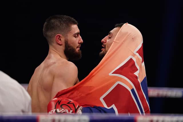 Josh Kelly and David Avanesyan after their contest.