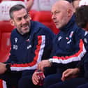 STOKE ON TRENT, ENGLAND - NOVEMBER 04: Rory Delap caretaker manager of Stoke City looks on during the Sky Bet Championship match between Stoke City and West Bromwich Albion at Bet365 Stadium on November 04, 2019 in Stoke on Trent, England. (Photo by Nathan Stirk/Getty Images)