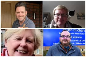 Sunderland City Council Local Election 2024 Candidates St Chad's (clockwise from top left) Chris Burnicle, Scott Burrows, Andrew Rowntree and Sheila Samme. No image for Anthony Usher.
