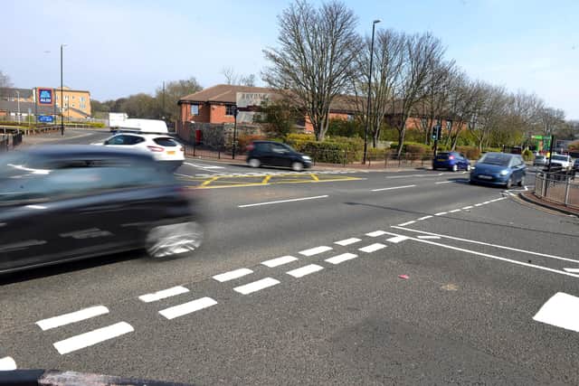 A keep clear box has been painted at the junction of Thompson Road and Carley Road to deal with traffic problems.